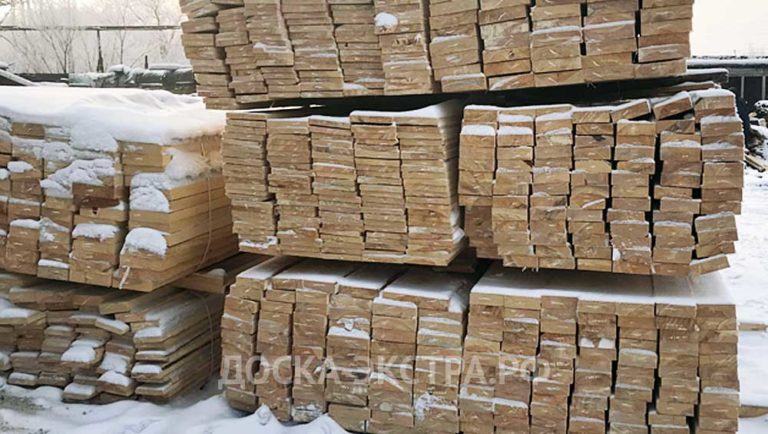 Склад. Обрезная доска